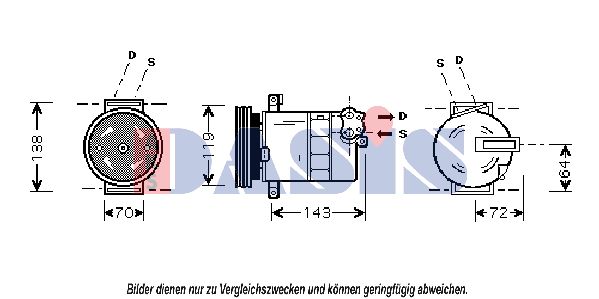 AKS DASIS Kompressor,kliimaseade 851024N